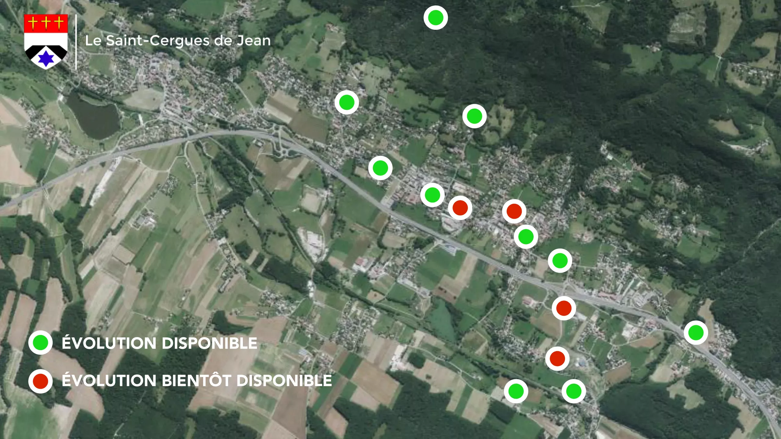 carte saint-cergues interactive